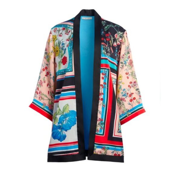 Alice + Olivia Koko Patchwork Printed Kimono - Picture 6 of 14